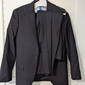 JCrew Men's Ludlow Suit | Pants + Blazer | Navy Blue Italian Wool | 38R | 33x30